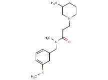 N-methyl-3-(3-methyl-1-piperidinyl)-N-[3-(methylthio)benzyl]propanamide trifluoroacetate
