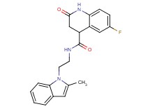 6-fluoro-N-[2-(2-methyl-1H-indol-1-yl)ethyl]-2-oxo-1,2,3,4-tetrahydro-4-quinolinecarboxamide