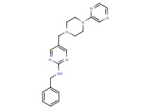 N-benzyl-5-[(4-pyrazin-2-ylpiperazin-1-yl)methyl]pyrimidin-2-amine