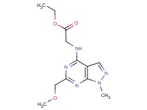 ethyl N-[6-(methoxymethyl)-1-methyl-1H-pyrazolo[3,4-d]pyrimidin-4-yl]glycinate