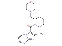 2-methyl-3-{[2-(4-morpholinylmethyl)-1-piperidinyl]carbonyl}imidazo[1,2-a]pyrimidine