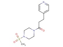 1-(methylsulfonyl)-4-(3-pyridin-4-ylpropanoyl)piperazine