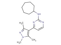 N-cycloheptyl-4-(1,3,5-trimethyl-1H-pyrazol-4-yl)pyrimidin-2-amine