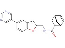 (1R*,2R*,4R*)-N-{[5-(5-pyrimidinyl)-2,3-dihydro-1-benzofuran-2-yl]methyl}bicyclo[2.2.1]hept-5-ene-2-carboxamide