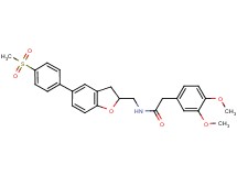 2-(3,4-dimethoxyphenyl)-N-({5-[4-(methylsulfonyl)phenyl]-2,3-dihydro-1-benzofuran-2-yl}methyl)acetamide