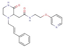 2-{3-oxo-1-[(2E)-3-phenyl-2-propen-1-yl]-2-piperazinyl}-N-[2-(3-pyridinyloxy)ethyl]acetamide