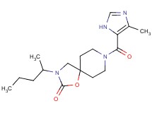 3-(1-methylbutyl)-8-[(4-methyl-1H-imidazol-5-yl)carbonyl]-1-oxa-3,8-diazaspiro[4.5]decan-2-one