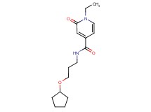 N-[3-(cyclopentyloxy)propyl]-1-ethyl-2-oxo-1,2-dihydropyridine-4-carboxamide