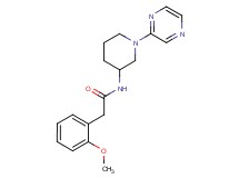 2-(2-methoxyphenyl)-N-(1-pyrazin-2-ylpiperidin-3-yl)acetamide