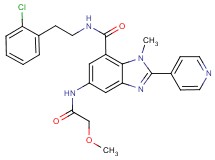 N-[2-(2-chlorophenyl)ethyl]-5-[(methoxyacetyl)amino]-1-methyl-2-(4-pyridinyl)-1H-benzimidazole-7-carboxamide
