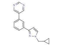 5-{3-[1-(cyclopropylmethyl)-1H-pyrazol-3-yl]phenyl}pyrimidine