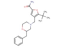 4-[(2-benzyl-4-morpholinyl)methyl]-5-tert-butyl-2-furamide
