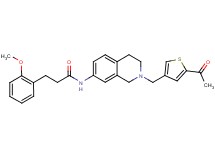 N-{2-[(5-acetyl-3-thienyl)methyl]-1,2,3,4-tetrahydro-7-isoquinolinyl}-3-(2-methoxyphenyl)propanamide
