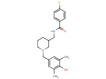 4-fluoro-N-{[1-(4-hydroxy-3,5-dimethylbenzyl)-3-piperidinyl]methyl}benzamide