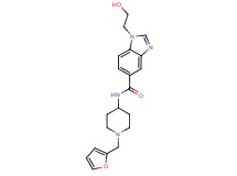 N-[1-(2-furylmethyl)piperidin-4-yl]-1-(2-hydroxyethyl)-1H-benzimidazole-5-carboxamide