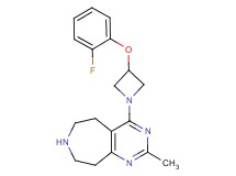 4-[3-(2-fluorophenoxy)-1-azetidinyl]-2-methyl-6,7,8,9-tetrahydro-5H-pyrimido[4,5-d]azepine dihydrochloride