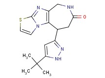 5-(5-tert-butyl-1H-pyrazol-3-yl)-5,6,8,9-tetrahydro-7H-[1,3]thiazolo[3',2':1,2]imidazo[4,5-c]azepin-7-one