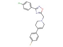 1-{[3-(4-chlorophenyl)-1,2,4-oxadiazol-5-yl]methyl}-4-(4-fluorophenyl)-1,2,3,6-tetrahydropyridine