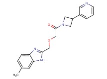 6-methyl-2-({2-oxo-2-[3-(3-pyridinyl)-1-azetidinyl]ethoxy}methyl)-1H-benzimidazole