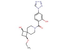 (1R*,3S*)-3-ethoxy-7-[2-hydroxy-4-(1H-tetrazol-1-yl)benzoyl]-7-azaspiro[3.5]nonan-1-ol