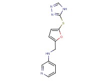 N-{[5-(4H-1,2,4-triazol-3-ylthio)-2-furyl]methyl}-3-pyridinamine