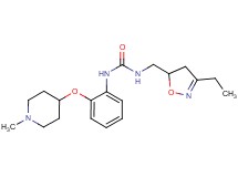 N-[(3-ethyl-4,5-dihydroisoxazol-5-yl)methyl]-N'-{2-[(1-methylpiperidin-4-yl)oxy]phenyl}urea