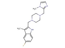 5-fluoro-3-methyl-2-({4-[(1-methyl-1H-imidazol-2-yl)methyl]piperazin-1-yl}methyl)-1H-indole
