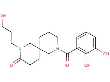 8-(2,3-dihydroxybenzoyl)-2-(3-hydroxypropyl)-2,8-diazaspiro[5.5]undecan-3-one