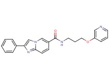2-phenyl-N-[3-(pyridin-3-yloxy)propyl]imidazo[1,2-a]pyridine-6-carboxamide