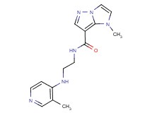 1-methyl-N-{2-[(3-methylpyridin-4-yl)amino]ethyl}-1H-imidazo[1,2-b]pyrazole-7-carboxamide
