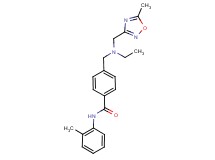 4-({ethyl[(5-methyl-1,2,4-oxadiazol-3-yl)methyl]amino}methyl)-N-(2-methylphenyl)benzamide
