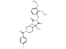 3-(2,3-dimethoxybenzyl)-5-[1-(4-fluorobenzoyl)-4-piperidinyl]-5-methyl-2,4-imidazolidinedione