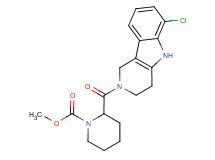 methyl 2-[(6-chloro-1,3,4,5-tetrahydro-2H-pyrido[4,3-b]indol-2-yl)carbonyl]-1-piperidinecarboxylate