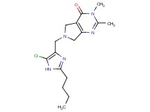 6-[(2-butyl-5-chloro-1H-imidazol-4-yl)methyl]-2,3-dimethyl-3,5,6,7-tetrahydro-4H-pyrrolo[3,4-d]pyrimidin-4-one