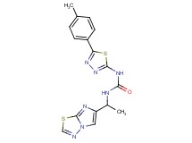 N-(1-imidazo[2,1-b][1,3,4]thiadiazol-6-ylethyl)-N'-[5-(4-methylphenyl)-1,3,4-thiadiazol-2-yl]urea