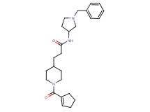 N-(1-benzyl-3-pyrrolidinyl)-3-[1-(1-cyclopenten-1-ylcarbonyl)-4-piperidinyl]propanamide