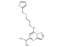 N-{3-[(2-furylmethyl)thio]propyl}-5-isopropylpyrazolo[1,5-a]pyrimidin-7-amine