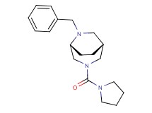 (1R*,5R*)-6-benzyl-3-(1-pyrrolidinylcarbonyl)-3,6-diazabicyclo[3.2.2]nonane