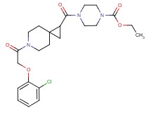ethyl 4-({6-[(2-chlorophenoxy)acetyl]-6-azaspiro[2.5]oct-1-yl}carbonyl)-1-piperazinecarboxylate