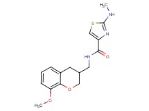 N-[(8-methoxy-3,4-dihydro-2H-chromen-3-yl)methyl]-2-(methylamino)-1,3-thiazole-4-carboxamide