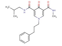 N-isobutyl-N'-methyl-4-oxo-1-(3-phenylpropyl)-1,4-dihydro-3,5-pyridinedicarboxamide