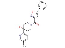 4-(5-methyl-2-pyridinyl)-1-[(5-phenyl-3-isoxazolyl)carbonyl]-4-piperidinol