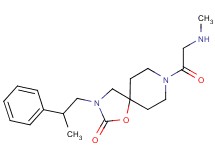 8-(N-methylglycyl)-3-(2-phenylpropyl)-1-oxa-3,8-diazaspiro[4.5]decan-2-one hydrochloride