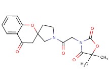 5,5-dimethyl-3-[2-oxo-2-(4-oxo-3,4-dihydro-1'H-spiro[chromene-2,3'-pyrrolidin]-1'-yl)ethyl]-1,3-oxazolidine-2,4-dione