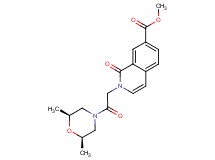 methyl 2-{2-[(2R*,6S*)-2,6-dimethylmorpholin-4-yl]-2-oxoethyl}-1-oxo-1,2-dihydroisoquinoline-7-carboxylate
