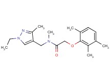N-[(1-ethyl-3-methyl-1H-pyrazol-4-yl)methyl]-N-methyl-2-(2,3,6-trimethylphenoxy)acetamide