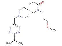 9-[(2-isopropylpyrimidin-5-yl)methyl]-2-(3-methoxypropyl)-2,9-diazaspiro[5.5]undecan-3-one