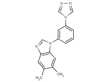 5,6-dimethyl-1-[3-(4H-1,2,4-triazol-4-yl)phenyl]-1H-benzimidazole