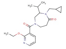 4-(cyclopropylmethyl)-1-[(2-ethoxypyridin-3-yl)carbonyl]-3-isopropyl-1,4-diazepan-5-one