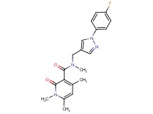 N-{[1-(4-fluorophenyl)-1H-pyrazol-4-yl]methyl}-N,1,4,6-tetramethyl-2-oxo-1,2-dihydro-3-pyridinecarboxamide
